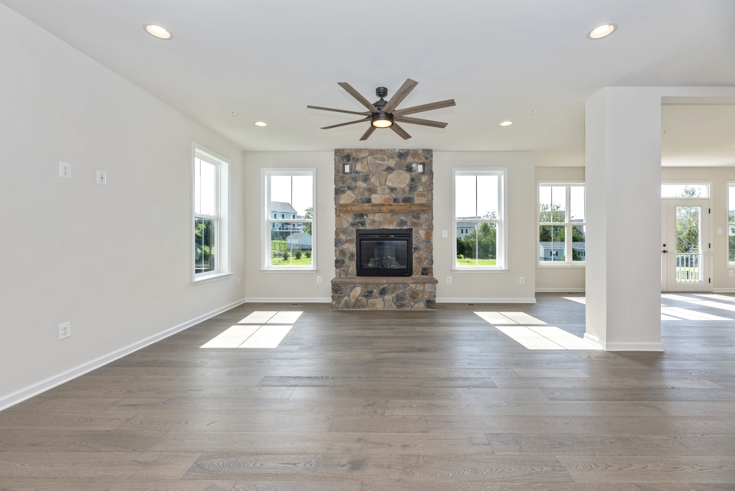 Radford III family room New Home by Ryan Legacy Builders, Myersville & Frederick MD