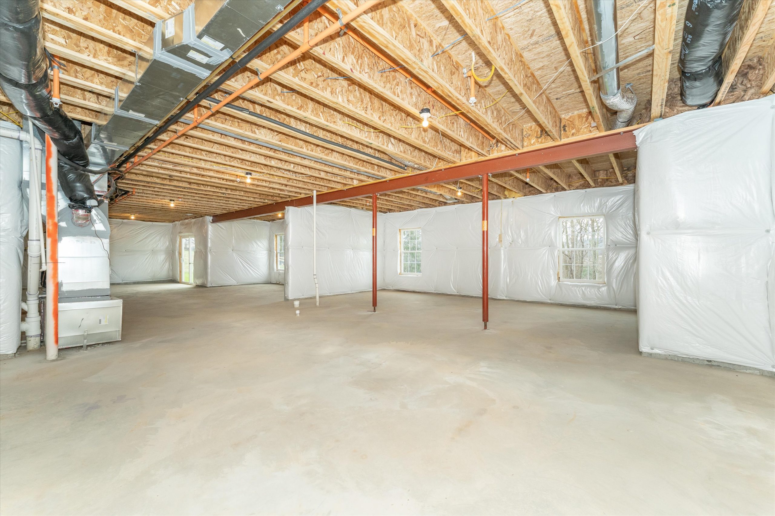 Radford IV basement New Home by Ryan Legacy Builders, Frederick & Myersville MD