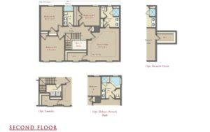 The Avalon second floor plan by Ryan Legacy Builders